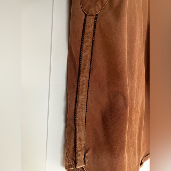 Tan Koto Bomber Jacket with Zip Front - Picture 3 of 5